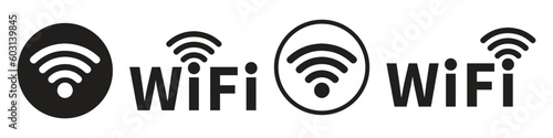 Wifi Vector icon Set, Internet connection sign. Wireless icon, Network signal icon