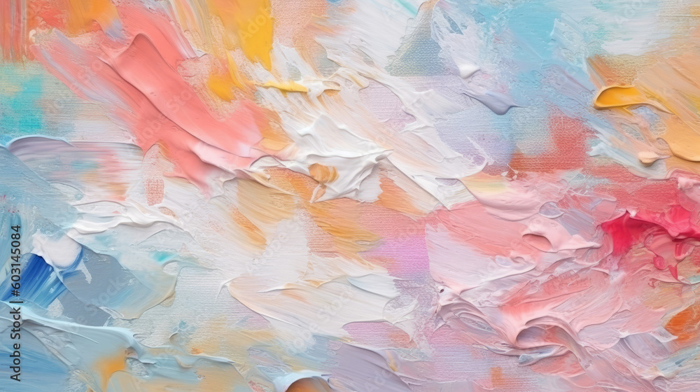 Abstract oil paint pastel color background. Generative ai