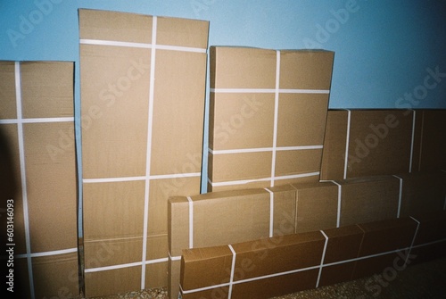 Delivery of furniture, boxes of bulky goods photo