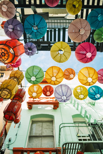 Colorful Paper Lanterns in Chinatown San Francisco