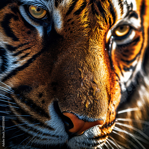 Close up for a tiger 