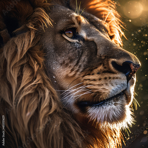 Close up of a lion