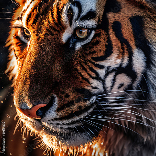 Close up for a tiger 