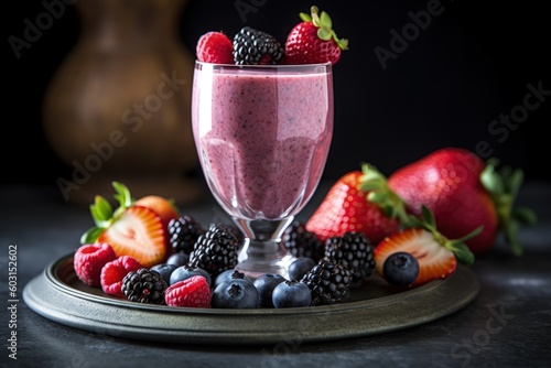 berry smoothie, generative ai