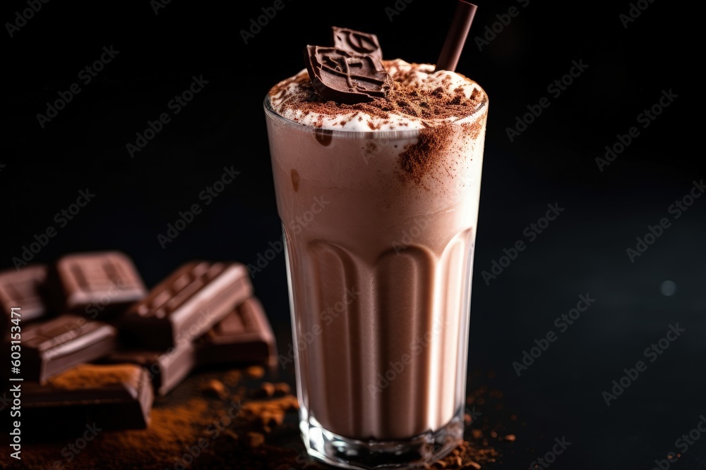 chocolate smoothie, generative ai chocolate smoothie, generative ai