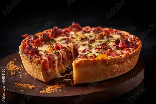 deep dish pizza, generative ai