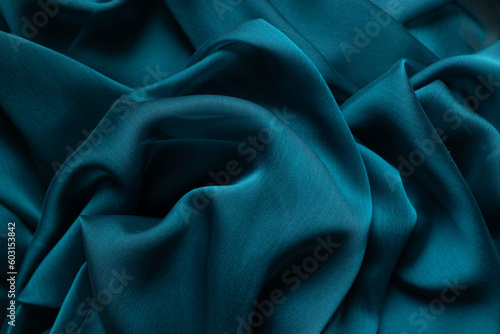 Green silk scarf