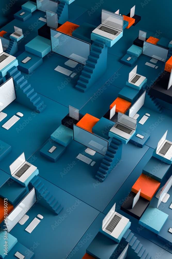 © Marcos Osorio/Stocksy - Workflow concept with different devices