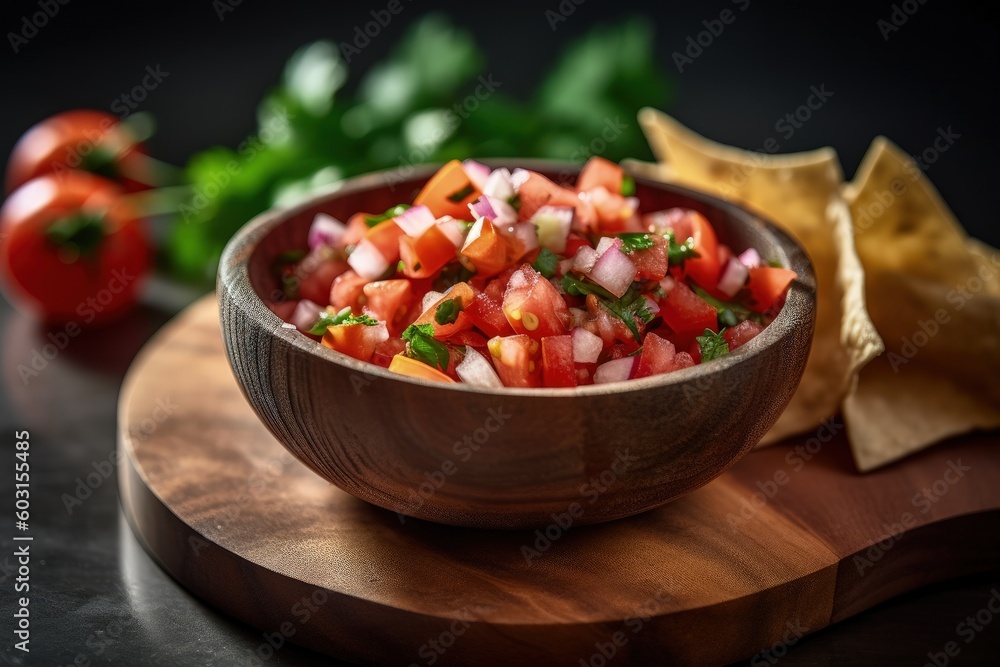bowl of salsa bowl of salsa