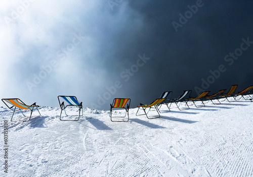 deck chairs photo