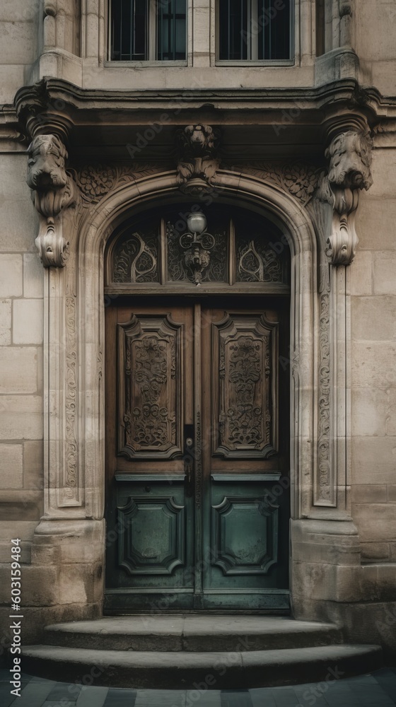 The door of a castle