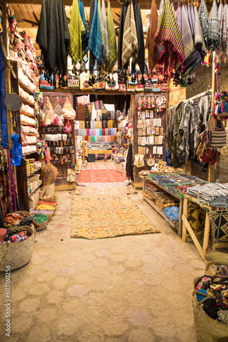 Souvenir trade in the center of the old city in Siwa Oasis, Egypt