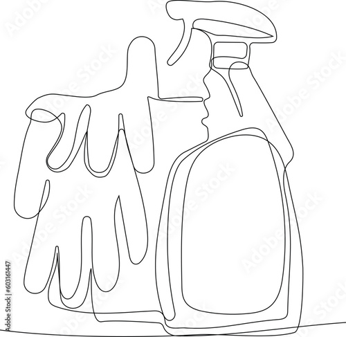 Home cleaning service landing page design concept, illustration of janitors with cleaning tools. Vector illustration