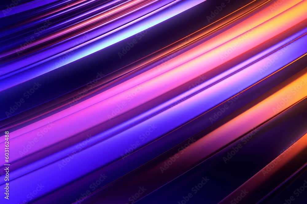 Vibrant Blue and Purple Stripes with Motion Blur Line Graphic, Generative AI Vibrant Blue and Purple Stripes with Motion Blur Line Graphic, Generative AI