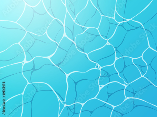 海やプールなど水面のイメージ_ベクターイラスト