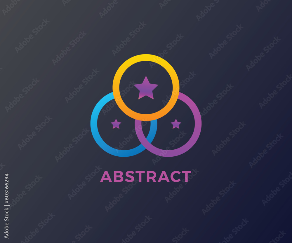 Abstract Colorful Logo Design Elements. Abstract Colorful Logo Design Elements.