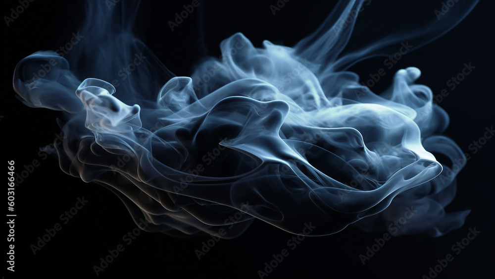 Obraz premium Abstract digital smoke on isolated background. Fog or steam texture overlays.