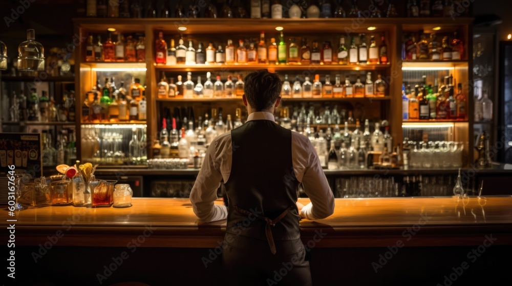 bar owner managing the establishment generative ai