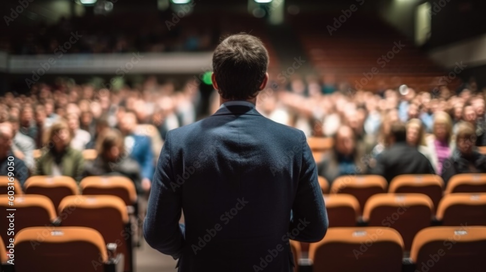 professional speaker giving a presentation generative ai professional speaker giving a presentation generative ai