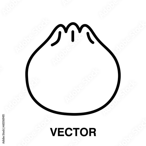  Dumpling icon,vector illustration. dumpling icon illustration isolated on White background.eps