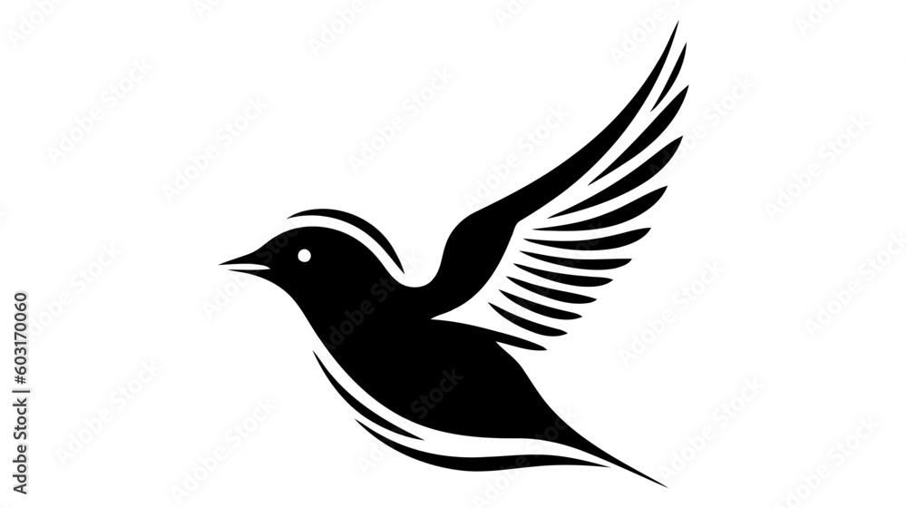 Flying Wings Bird Logo abstract design vector template. Vector illustration. Flying Wings Bird Logo abstract design vector template. Vector illustration.