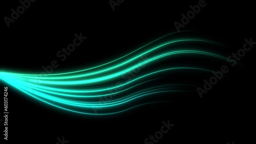 electric neon flow line background neon laser data transfer volna effect