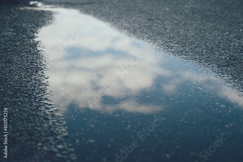 雨上がりの水たまり