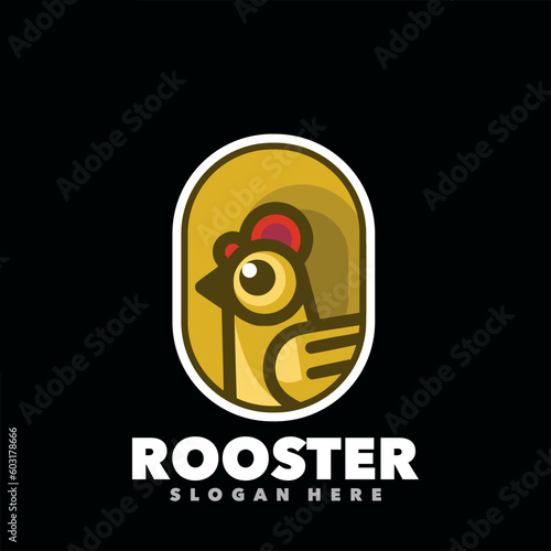 Rooster badge design