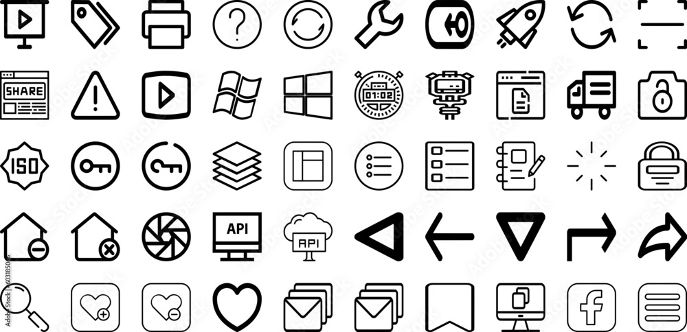 Set Of Interface Icons Collection Isolated Silhouette Solid Icons Including Vector, Frame, Design, Digital, Screen, Interface, Template Infographic Elements Logo Vector Illustration