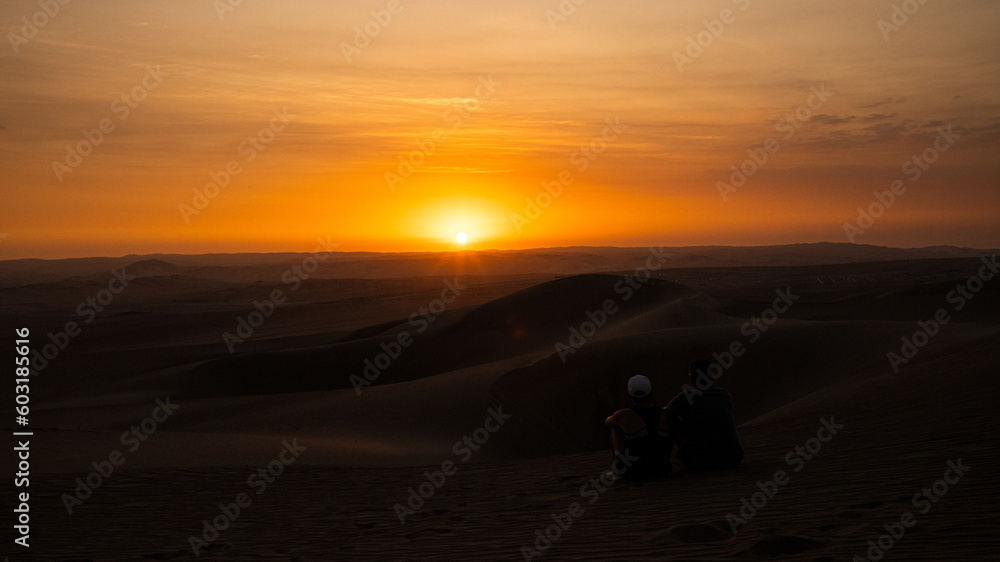 Obraz premium sunset in the desert