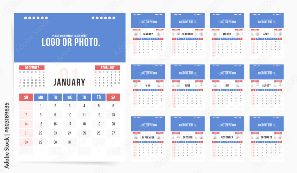 Professional 2024 Calendar:Modern Business Style, English Vector Design, Place for Photo.
Professional 2024 Calendar:Modern Business Style, English Vector Design, Place for Photo.