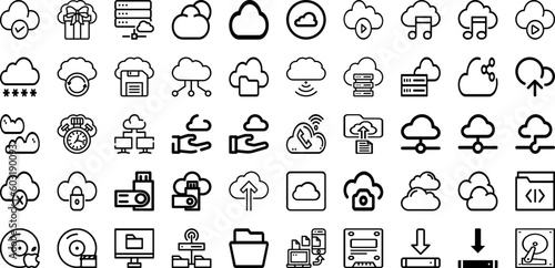 Set Of Storage Icons Collection Isolated Silhouette Solid Icons Including Energy  Container  System  Unit  Storage  Business  Technology Infographic Elements Logo Vector Illustration