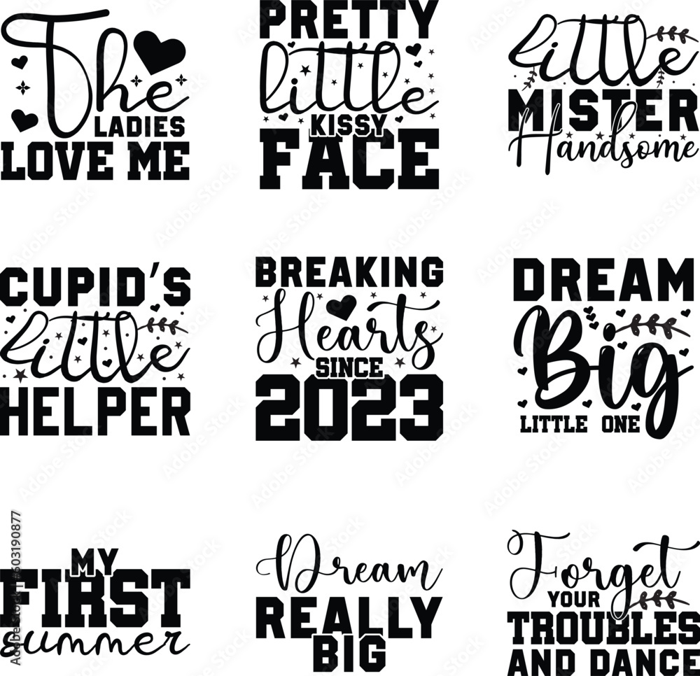 Obraz premium baby and kids svg bundle