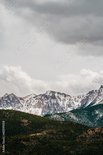 Mountain with clouds
