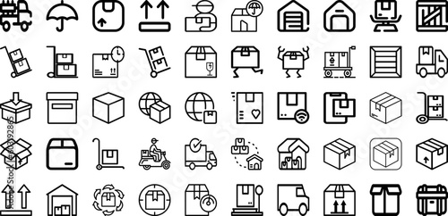 Set Of Shipping Icons Collection Isolated Silhouette Solid Icons Including Shipping  Ship  Transport  Export  Transportation  Container  Cargo Infographic Elements Logo Vector Illustration