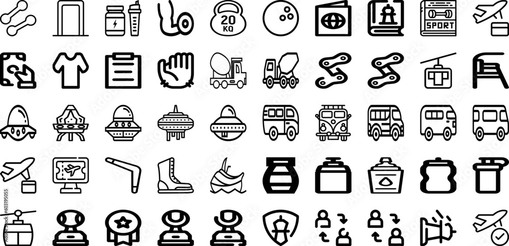 Set Of Port Icons Collection Isolated Silhouette Solid Icons Including Boat, Industry, Cargo, Crane, Ship, Shipping, Freight Infographic Elements Logo Vector Illustration
