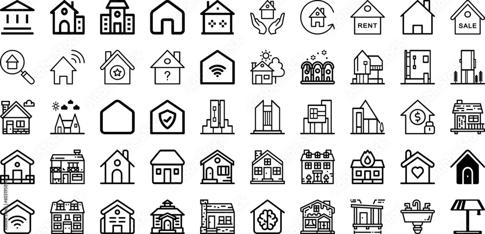 Set Of Home Icons Collection Isolated Silhouette Solid Icons Including Lifestyle, Home, Work, Computer, Laptop, Woman, Business Infographic Elements Logo Vector Illustration