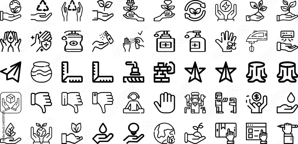Set Of Hand Icons Collection Isolated Silhouette Solid Icons Including Hand, Isolated, Hold, Business, White, Touch, Woman Infographic Elements Logo Vector Illustration