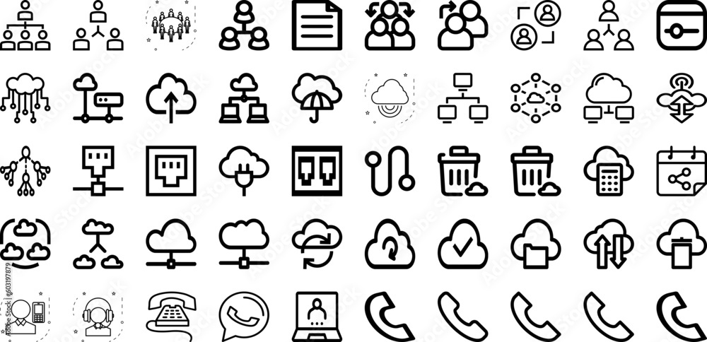 Set Of Work Icons Collection Isolated Silhouette Solid Icons Including Computer, Business, Office, Laptop, People, Internet, Work Infographic Elements Logo Vector Illustration