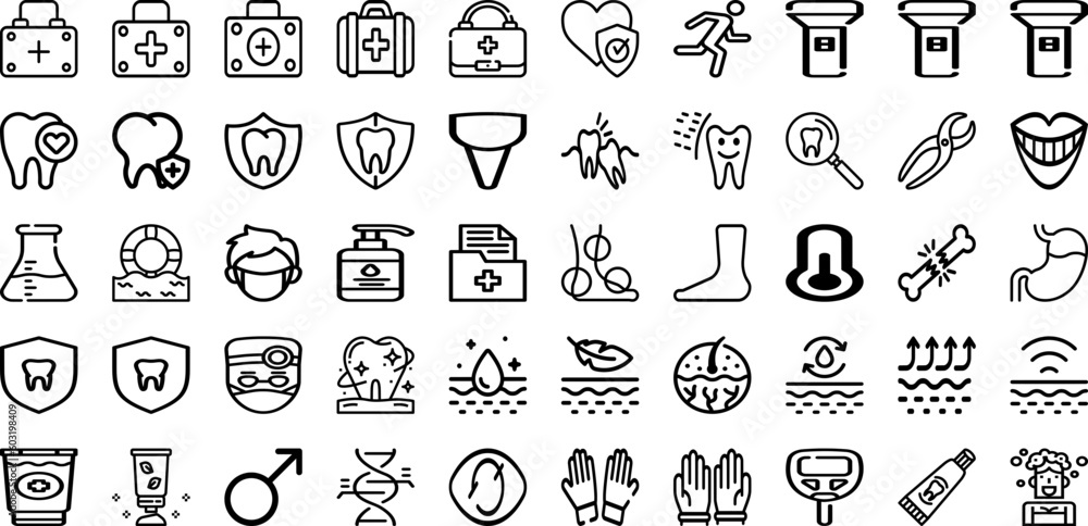 Set Of Care Icons Collection Isolated Silhouette Solid Icons Including Woman, Care, Support, Health, Happy, People, Patient Infographic Elements Logo Vector Illustration
