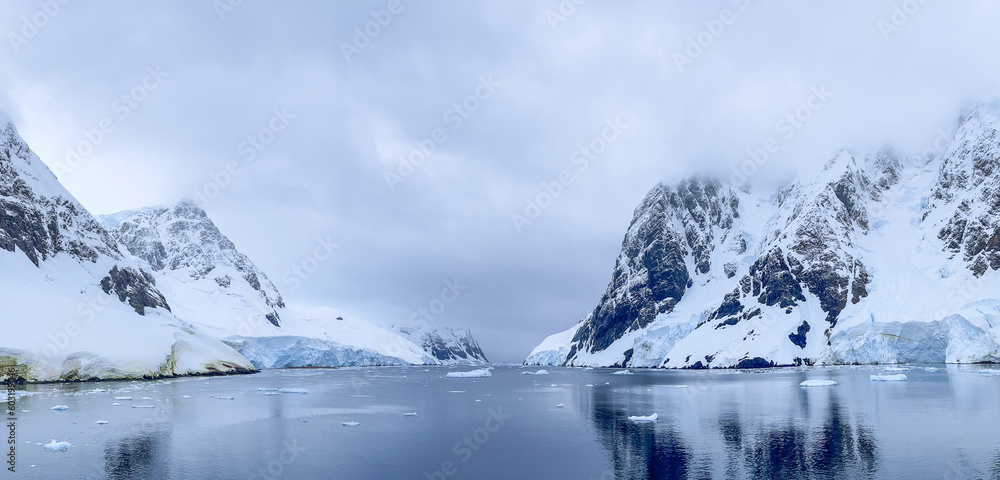 Sailing through the Lemaire Channel in Antarctica