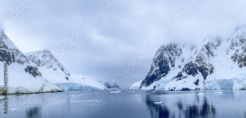 Sailing through the Lemaire Channel in Antarctica