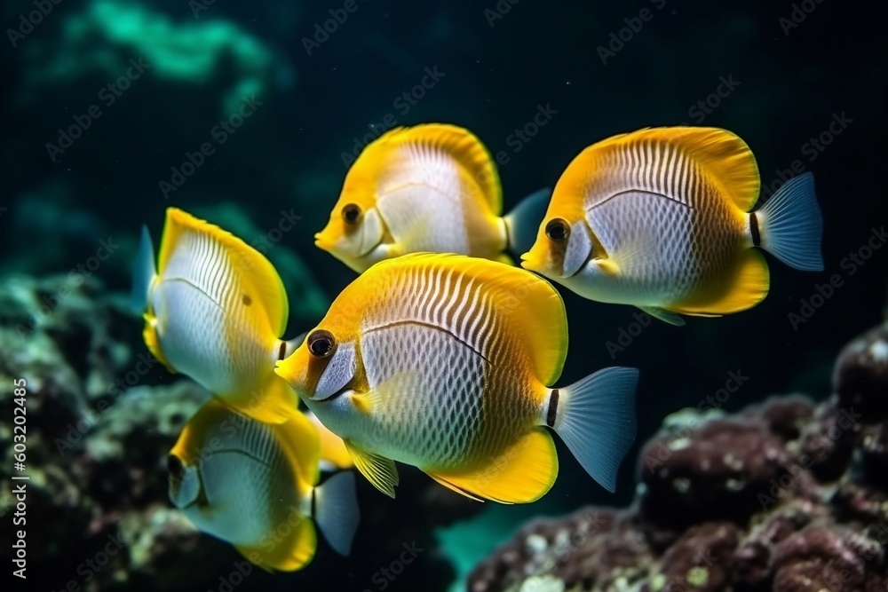 Portrait a beautiful fish AI Generative Portrait a beautiful fish AI Generative