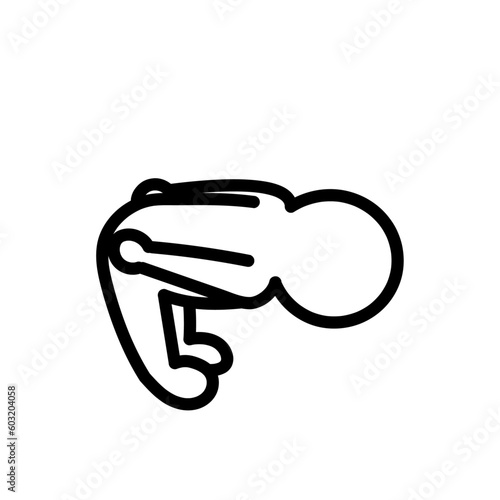 お辞儀をする人