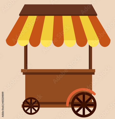 Market Stall, Street Market stall vector