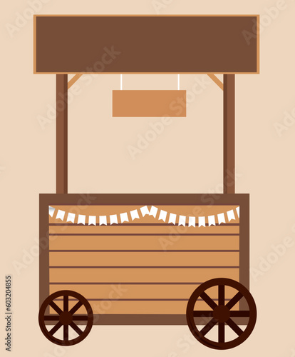 Market Stall, Street Market stall vector