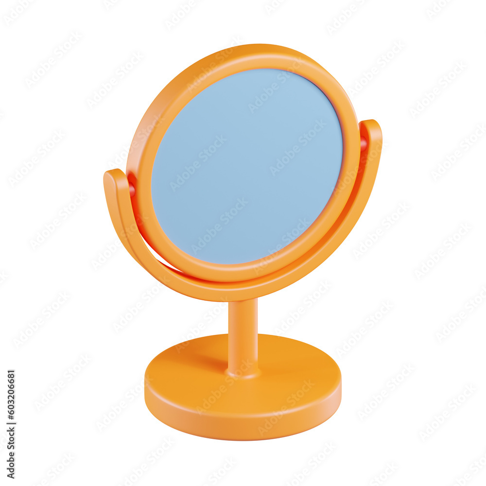 Study Desk Mirror 3D Icon Study Desk Mirror 3D Icon