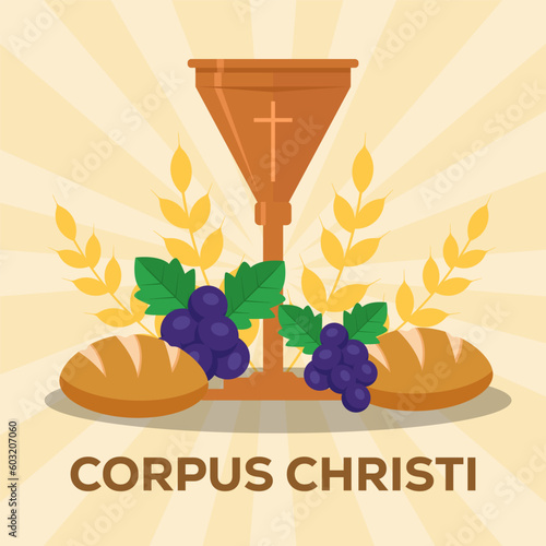 vector design corpus christi illustration in flat style