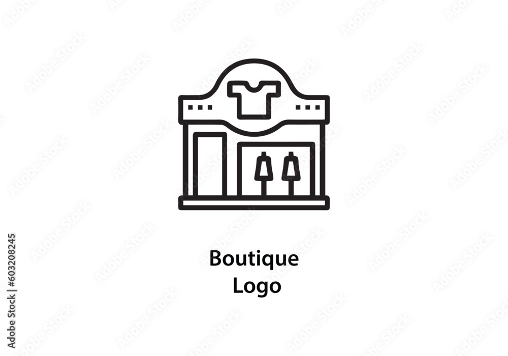 illustration of a minimalist logo design boutique icon illustration of a minimalist logo design boutique icon