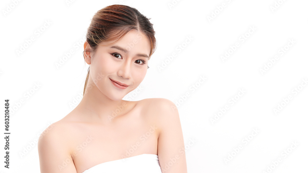 Beautiful young asian woman with clean fresh skin on white background, Face care, Facial treatment, Cosmetology, beauty and spa, Asian women portrait. Beautiful young asian woman with clean fresh skin on white background, Face care, Facial treatment, Cosmetology, beauty and spa, Asian women portrait.